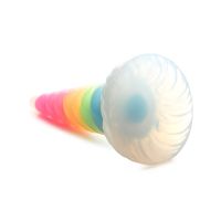 XR Brands UniGlow Spiralny Rainbow Dildo, zdjęcie 5
