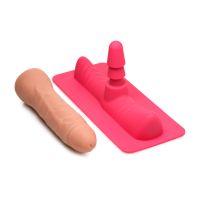 Adaptateur gode Saddle Machine XR Brands avec gode silicone 18,4 cm, photo 3