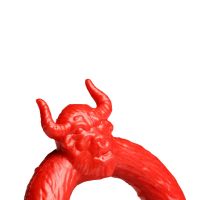 XR Brands Beast Mode Cock Ring, Bright Red, picture 5