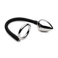 XR Brands Tug and Plug Metallring med Analplugg