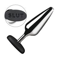 XR Brands Butt Slut Metal Plug, Silver, picture 5