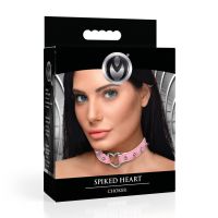 XR Brands Choker de Coração Espinhado Pele Vegana, imagem 8
