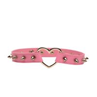 XR Brands Choker de Coração Espinhado Pele Vegana, imagem 11