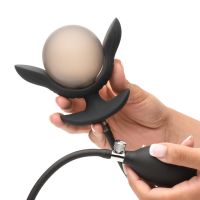 Korek analny Plug Dark Pearl XR Brands pompowany wibrator pilot, zdjęcie 6