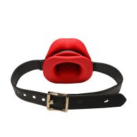 XR Brands Sissy Vibrating Mouth Gag, Red Silicone, zdjęcie 5