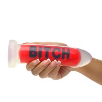 XR Brands BITCH, Drażliwy Czerwony Dildo Komunikat, zdjęcie 4
