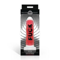 XR Brands FUCK, rohkea punainen viestidildo, kuva 3