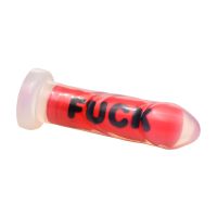 XR Brands FUCK, rohkea punainen viestidildo, kuva 5