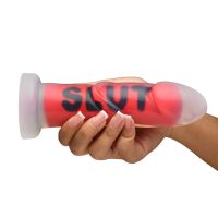 XR Brands SLUT, Gode Message Rouge Soumis, photo 4