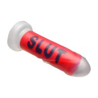 XR Brands SLUT, Gode Message Rouge Soumis, photo 5