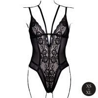 Le Désir spetsig bodysuit svart med justerbar passform, bild 4