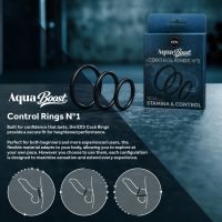 EXS AquaBoost Control penisring set, tre svart, bild 6