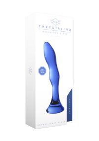 Chrystalino Gallant, Blue Borosilicate Glass Dildo, picture 2