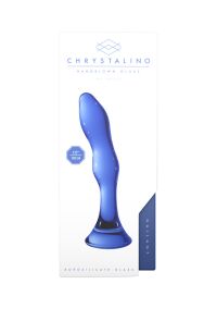 Chrystalino Gallant, Blue Borosilicate Glass Dildo, picture 3