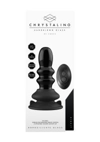 Chrystalino Ribbly Glas Gerippter Vibrator Ferngesteuert, Bild 3