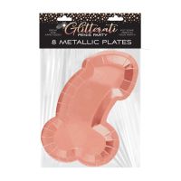 Little Genie Glitterati rosegold penistallerken sæt, billede 2