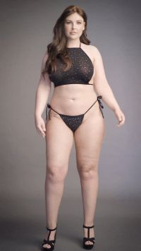 Le Désir Rhinestone Halter Top and Thong, picture 12