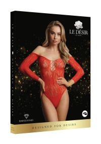Le Désir Wonder Teddy Dentelle Rouge Épaulé-Ouvert, photo 2