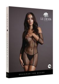 Le Désir Robe Mini Deux Filets Avec Manches, photo 2