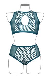 Le Désir Duo Net Nyckelöppning Crop och High-Waist Set, bild 12