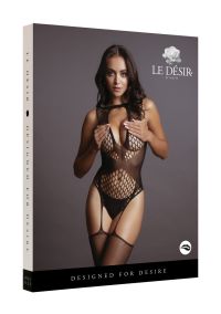 Le Désir Kontrast Suspender Bodystocking, Bild 2