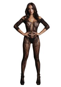 Le Désir Spitzen Bodystocking Langarm Offen, Bild 4