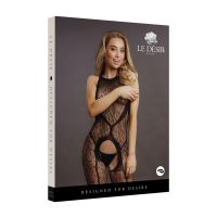 Le Désir Leoparden Druck Offenschritt Bodystocking, Bild 2