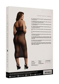 Le Désir High Halter-Kragen-Rock mit Fischnetz-Muster, Bild 3
