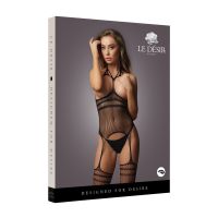 Le Désir Riemen Suspender Bodystocking mit offenen Cups, Bild 2
