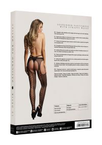 Le Désir - Meia-Calça Suspensor com Cintura Riscada Costura-Cruzeta, imagem 3
