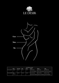 Le Désir - Cinto de Jarreteira Tule Riscada Tiras de Perna, imagem 6