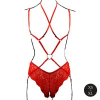 Le Désir Stupid Cupid Heart Harness Red, billede 6