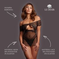 Le Désir Olympia Off-Shoulder Spetsbabydoll, bild 4