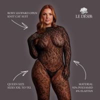 Le Désir Roxy Leoparden Strick Catsuit mit Offenschritt, Bild 4