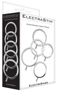 ElectraStim Aluminium Cock Ring Set, 5 Sizes, picture 2