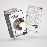 Crushious Foxy Delight Plug silicone queue noire, photo 2