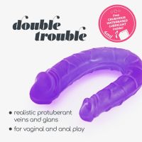 Crushious Double Trouble elastyczne podwójne dildo, zdjęcie 4