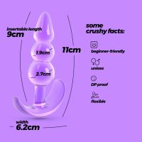 Plug anal silicone wearable Crushious Plunger Purple, photo 5