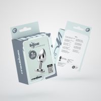 Bijou Clear Anal Jewel Plug, Small, Steel, picture 2