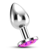 Bijou Rosa Anal-Juwelen-Plug, Klein, Edelstahl