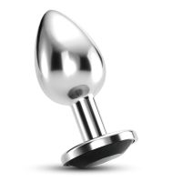 Crushious Bijou Plug anal bijou noir moyen acier