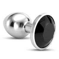 Crushious Bijou Plug anal bijou noir moyen acier, photo 4