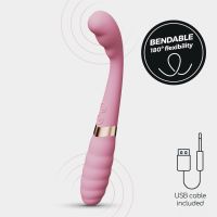 Crushious Pixie vibromasseur dual flexible Rose Or, photo 5