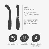 Crushious Pixie vibromasseur dual flexible Rose Or, photo 6