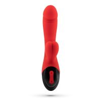 Crushious Dare Dong Coelho Vermelho Vibrador Recarregável, imagem 4