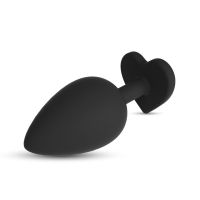 Crushious Cuore Großer Schwarz-Analplug, mit Schmuckstein, Bild 4