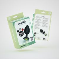 Crushious Camileo Large Anal Plug, Black, Interchangeable Jewels, picture 2