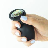 Crushious Camileo Large Anal Plug, Black, Interchangeable Jewels, picture 6