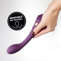 Crushious Midas Bendbar Lila G-Spot Vibrator 21cm, Bild 5