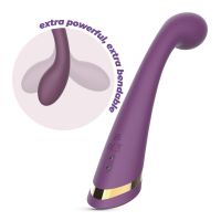 Crushious Midas Bendbar Lila G-Spot Vibrator 21cm, Bild 6